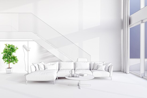 Идеи дизайна: квартира в современном стиле, белый цвет